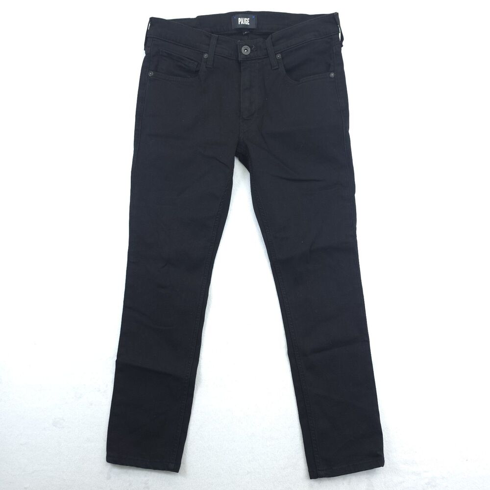 Paige Croft Black Slim Fit Jeans Size 31x26.5 Cotton Blend soft stretch